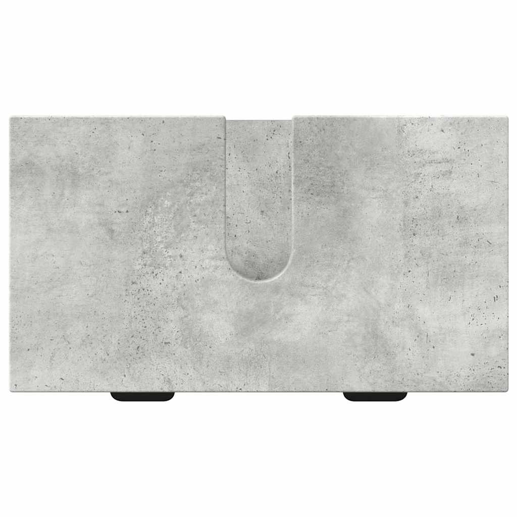 Fürdőszoba bútor szett fiókkal Beton Szürke Műanyag fa, fém
