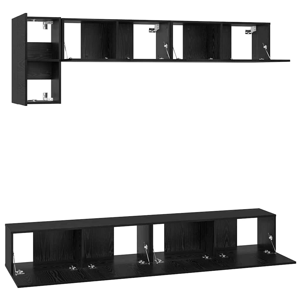 TV szekrény garnitúra 5 pcs Musta tammi 100 x 30 x 30 cm