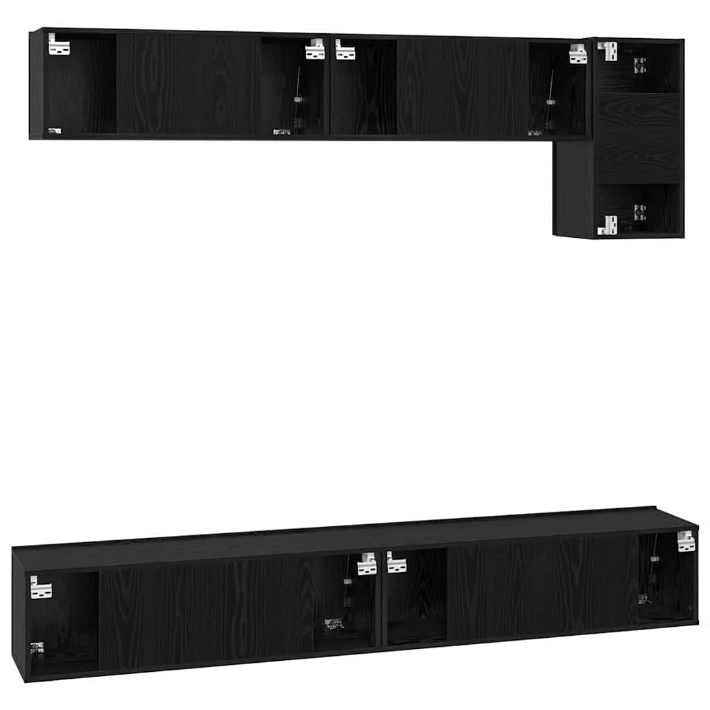 TV szekrény garnitúra 5 pcs Musta tammi 100 x 30 x 30 cm