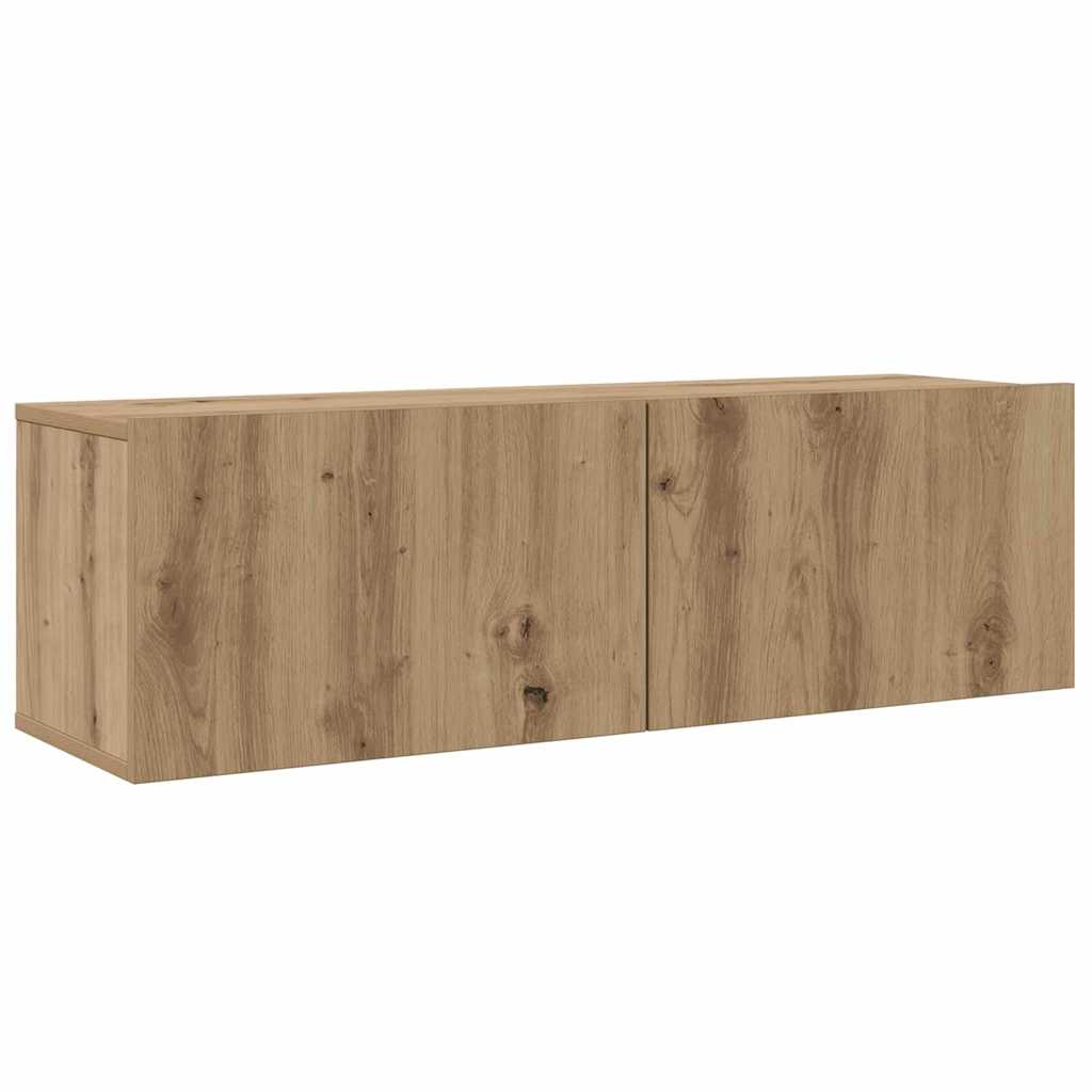 TV szekrény garnitúra 5 pcs kézműves tölgy 100 x 30 x 30 cm