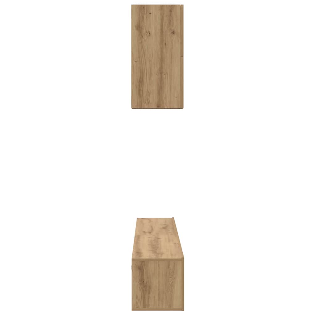 TV szekrény garnitúra 5 pcs kézműves tölgy 100 x 30 x 30 cm