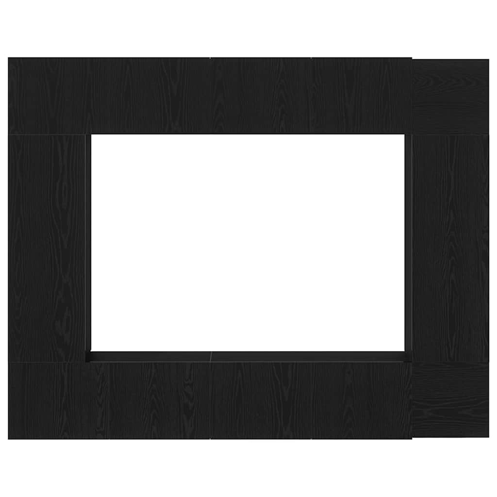 TV Szekrény Készlet 8 pcs Musta tammi 190.5 x 28.5 x 151 cm