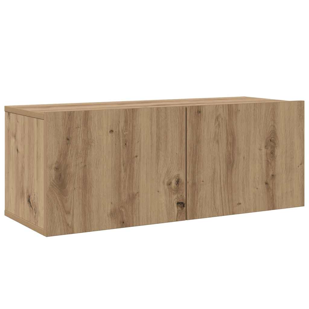 TV szekrény garnitúra 4 pcs kézműves tölgy 30.5 x 30 x 90 cm