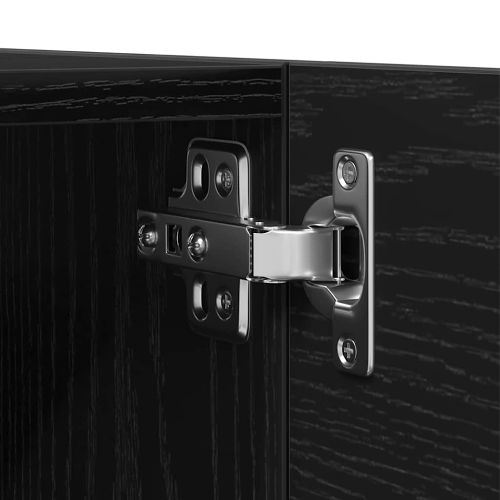 TV Szekrény Készlet 5 pcs Musta tammi 160 x 30 x 30.5 cm