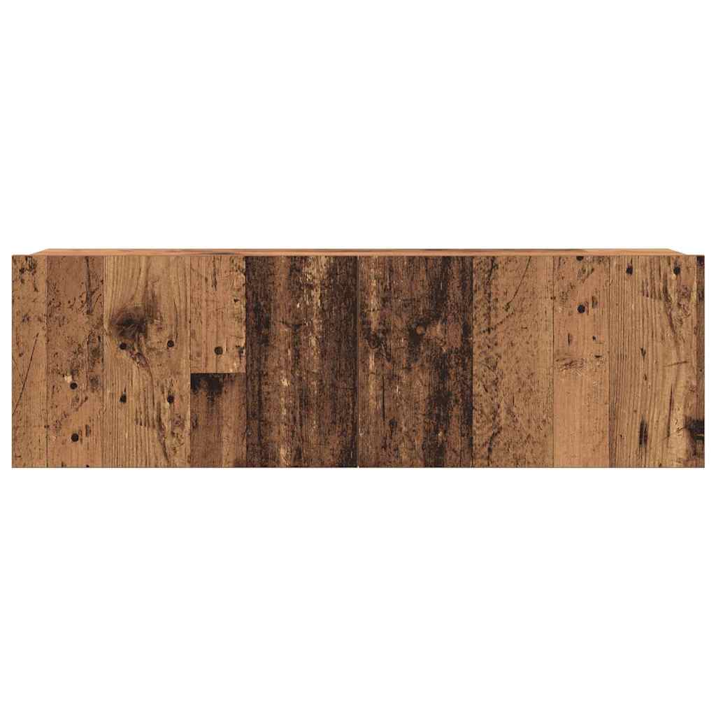 TV szekrény garnitúra 6 pcs Régi fa 100 x 30 x 30 cm faszínű