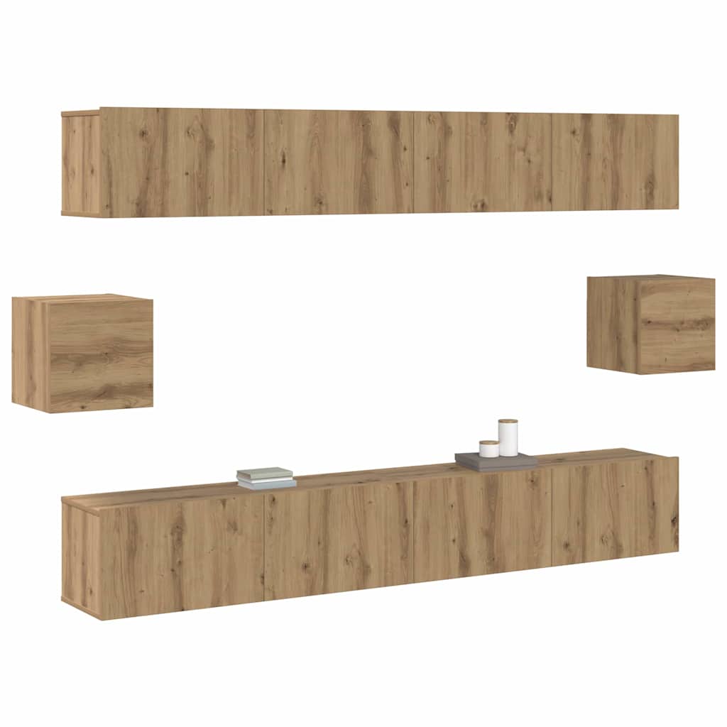 TV szekrény garnitúra 6 pcs Mesteri régi 100 x 30 x 30 cm