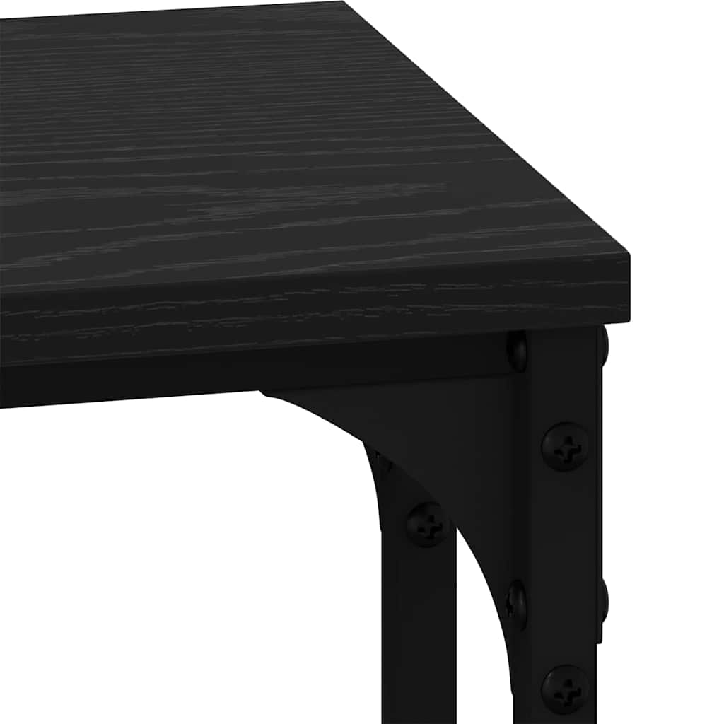 Fészkelt Kávézó Asztal 3 pcs Musta tammi 50.5 x 35 x 53 cm