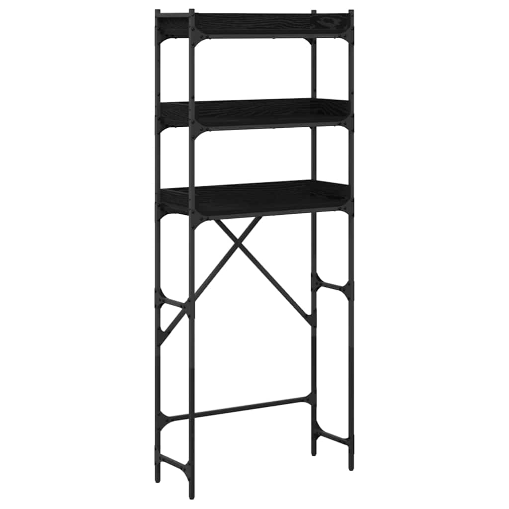 Mosógép polc polcokkal tárolóval 67 x 25 x 163 cm Faanyag