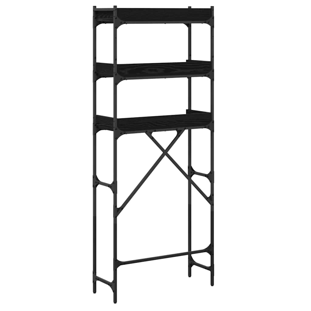 Mosógép polc polcokkal tárolóval 67 x 25 x 163 cm Faanyag