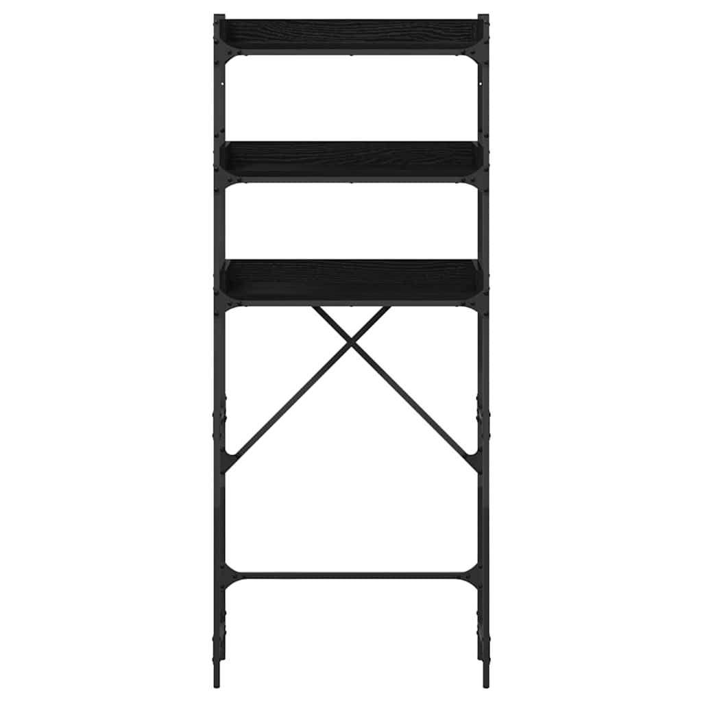 Mosógép polc polcokkal tárolóval 67 x 25 x 163 cm Faanyag