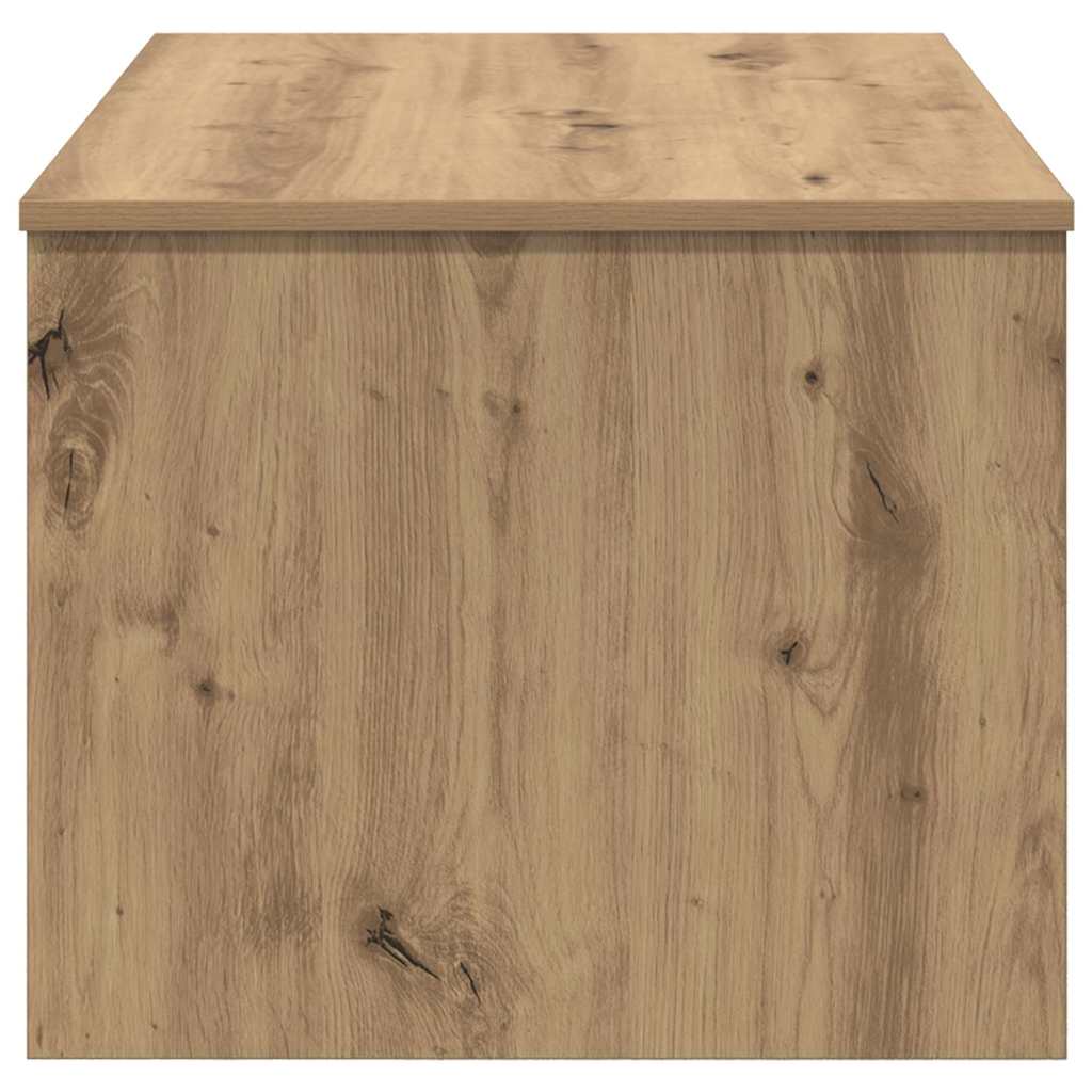 Dohányzóasztal kézműves tölgy 80 x 50.5 x 41.5 cm Faanyag