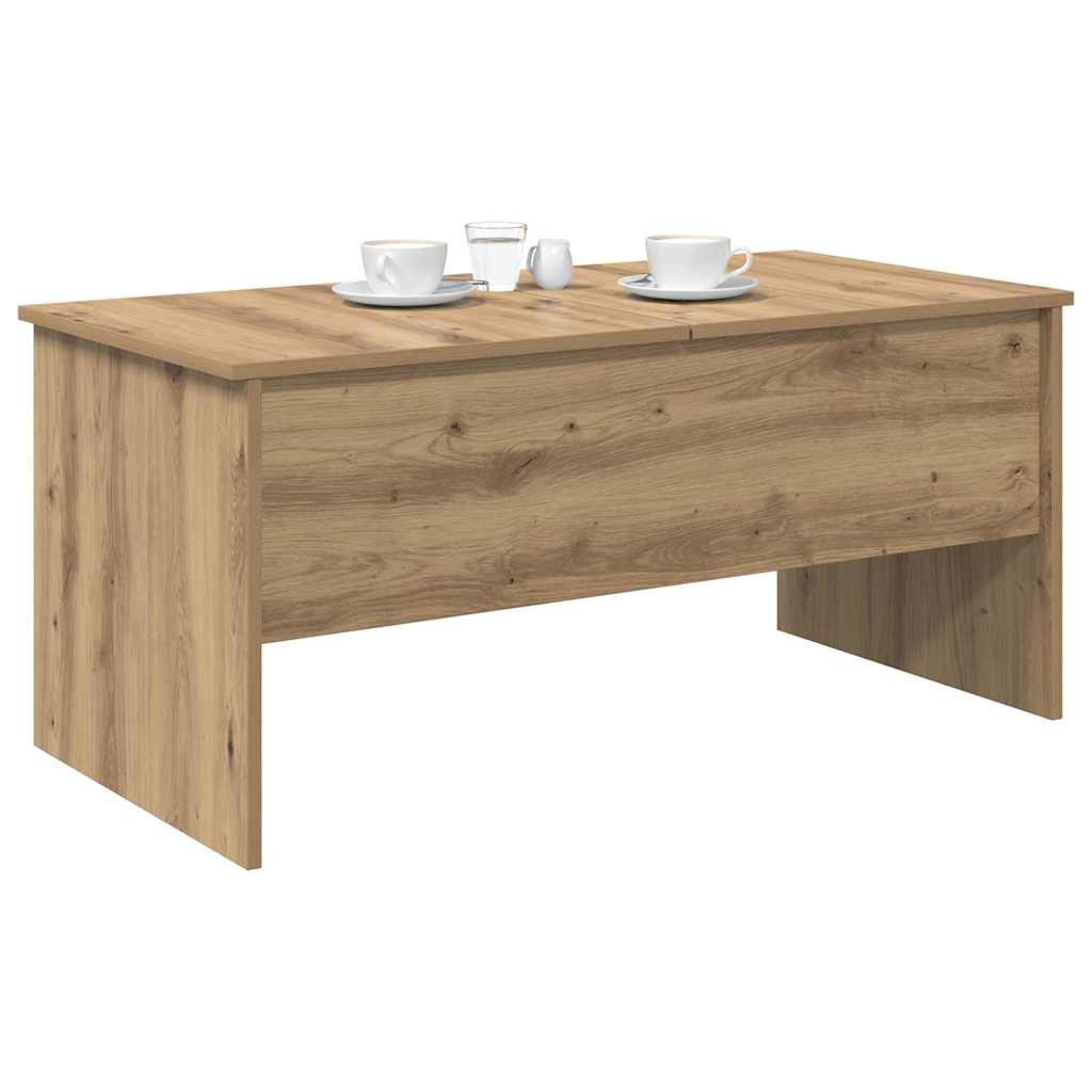 Dohányzóasztal kézműves tölgy 102 x 50,5 x 46,5 cm Faanyag
