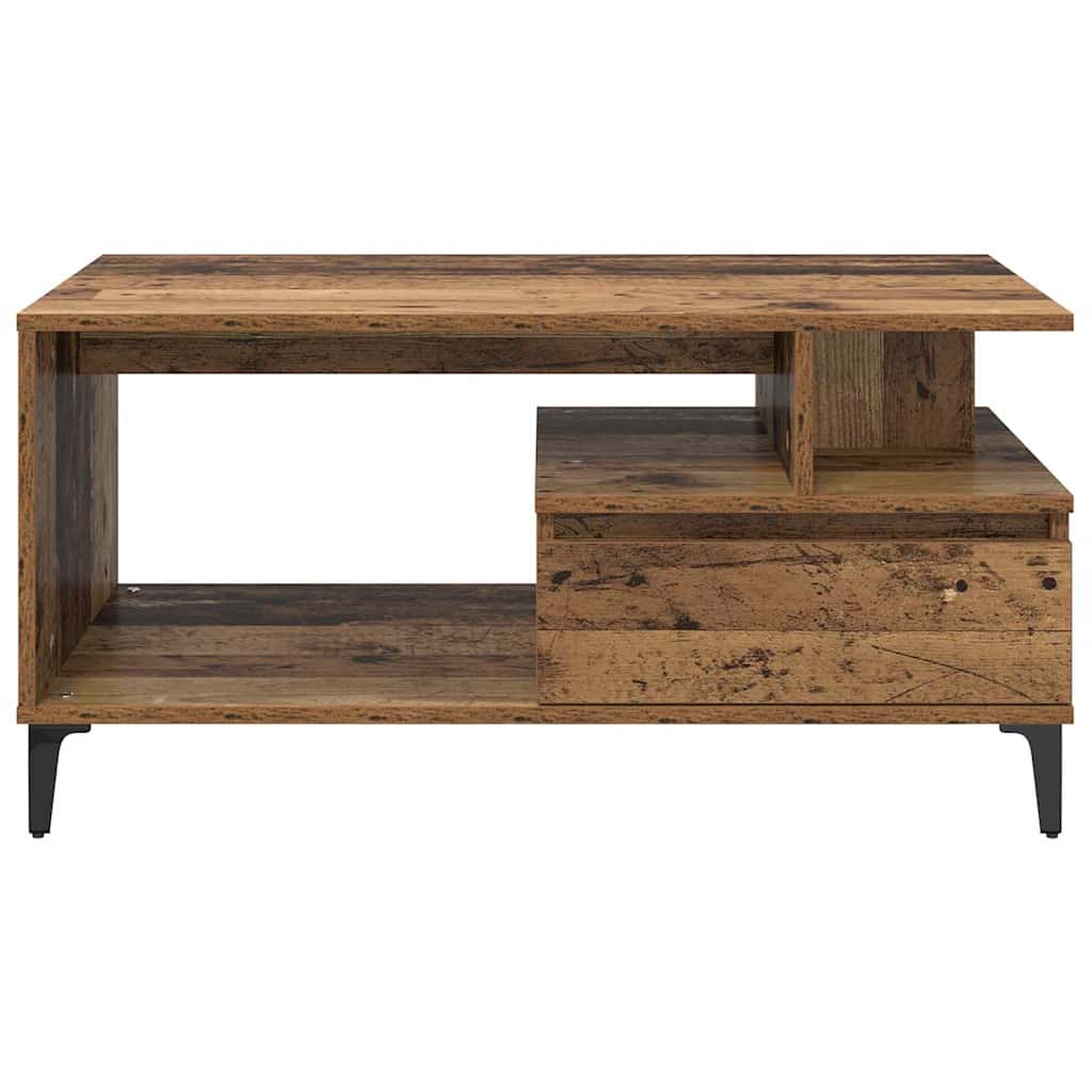 Dohányzóasztal fiókkal Régi fa 90 x 49 x 45 cm Faanyag