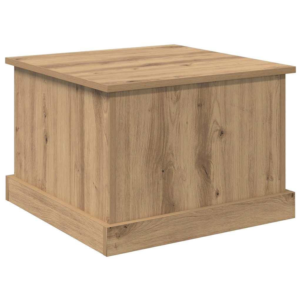 Dohányzóasztal fiókkal kézműves tölgy 50 x 50 x 35 cm Faanyag