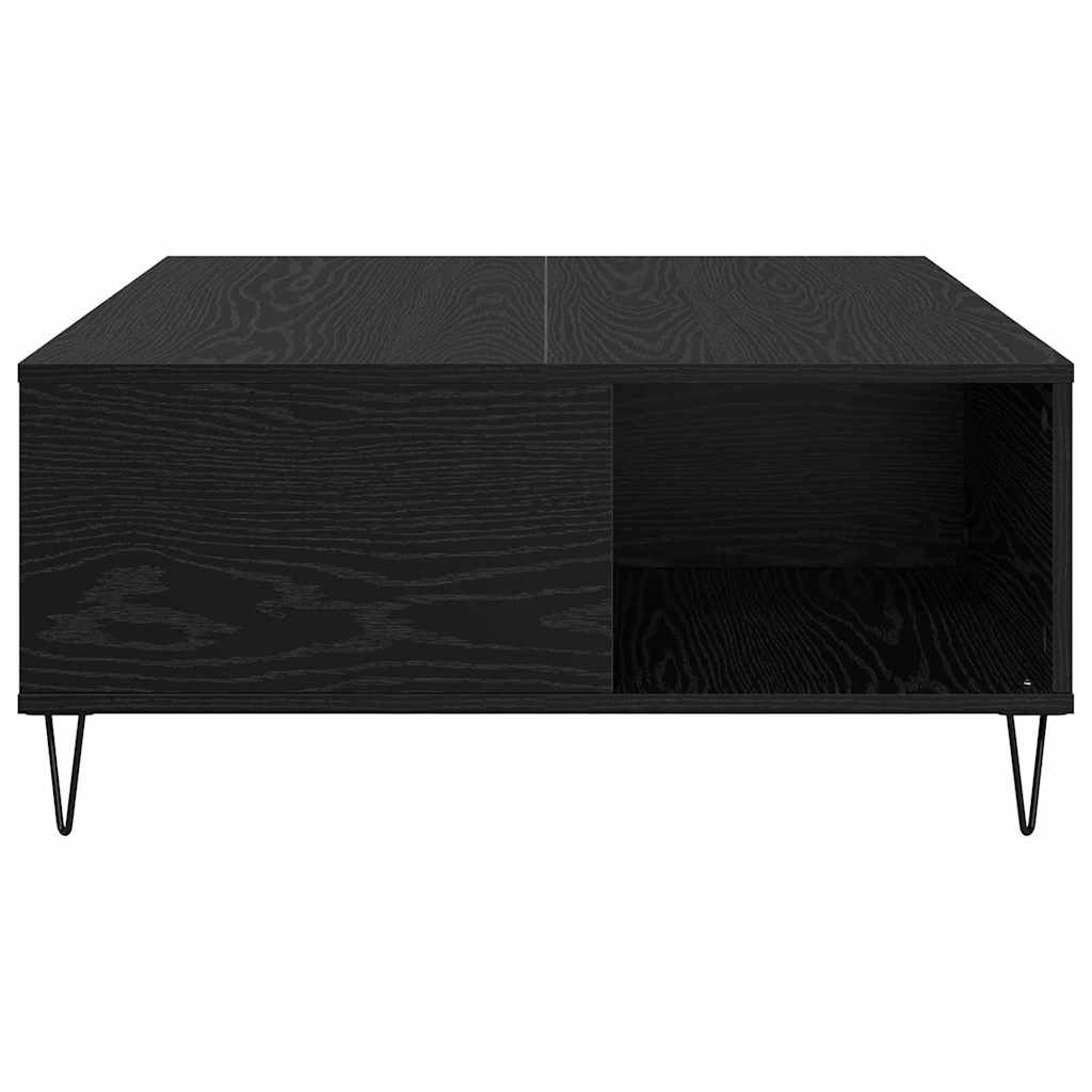 Dohányzóasztal Musta tammi 80 x 80 x 36.5 cm Faanyag