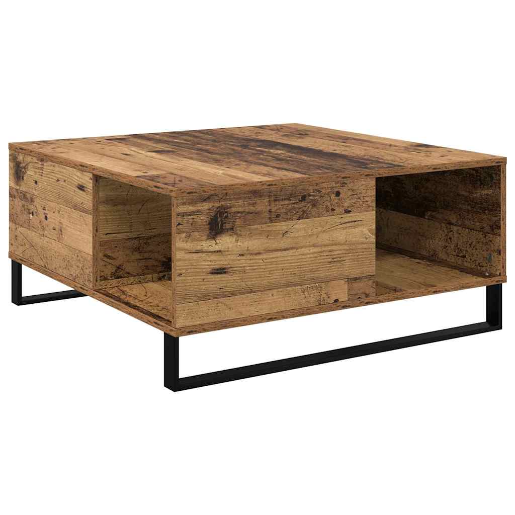 Dohányzóasztal Régi fa 80 x 80 x 36.5 cm Faanyag