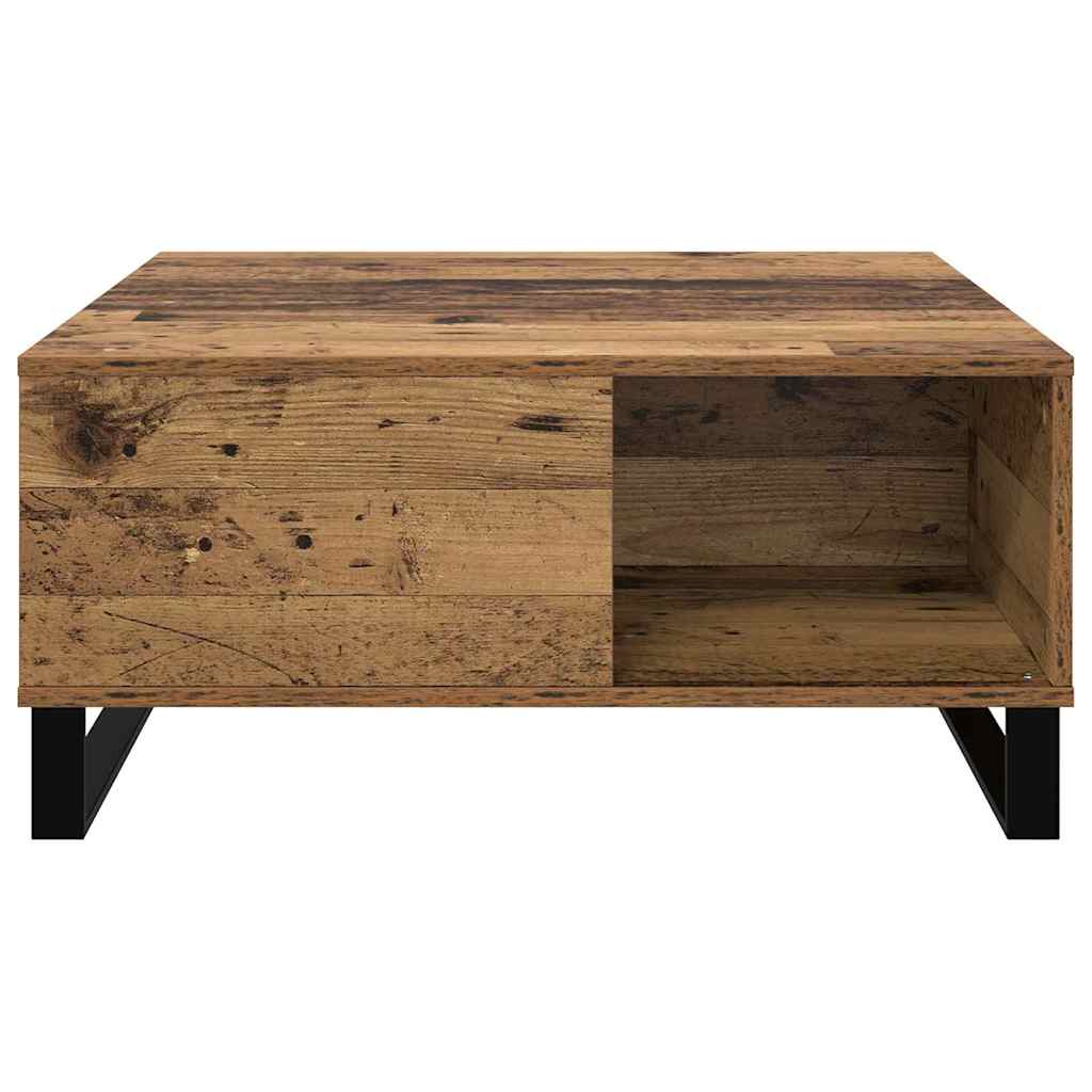 Dohányzóasztal Régi fa 80 x 80 x 36.5 cm Faanyag
