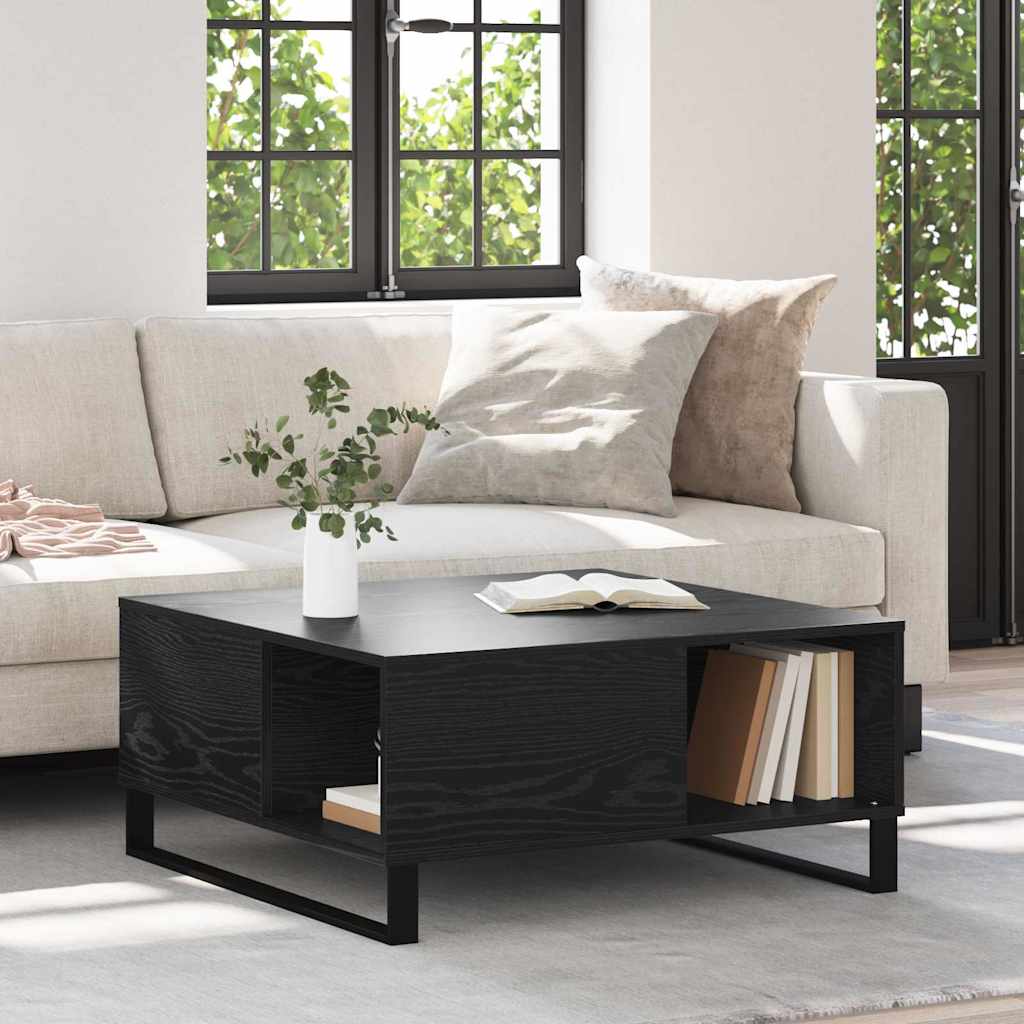 Dohányzóasztal Musta tammi 80 x 80 x 36.5 cm Faanyag