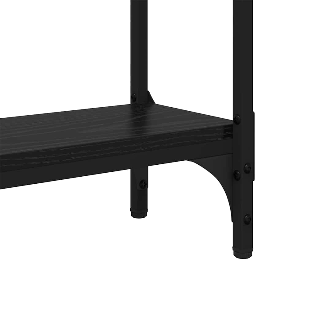 Konzolasztal Musta tammi 75 x 22.5 x 75 cm Műgyanta fa és Fém