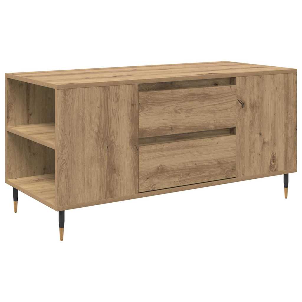 Dohányzóasztal kézműves tölgy 102 x 44.5 x 50 cm Faanyag