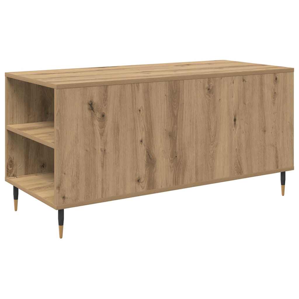 Dohányzóasztal kézműves tölgy 102 x 44.5 x 50 cm Faanyag