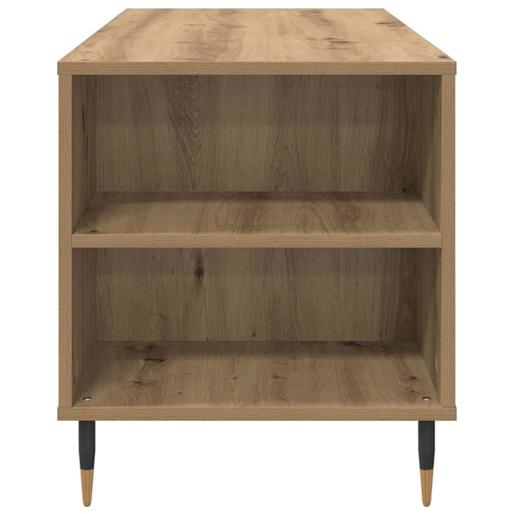 Dohányzóasztal kézműves tölgy 102 x 44.5 x 50 cm Faanyag