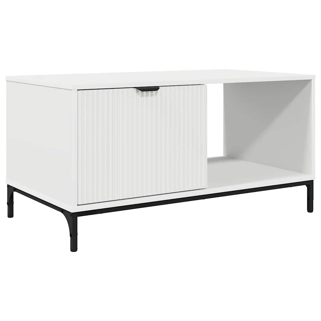 Dohányzóasztal Fehér 90 x 49 x 46 cm Faanyag