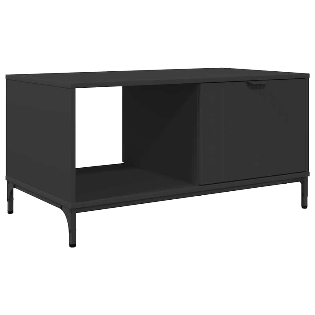 Dohányzóasztal Fekete 90 x 49 x 46 cm Faanyag