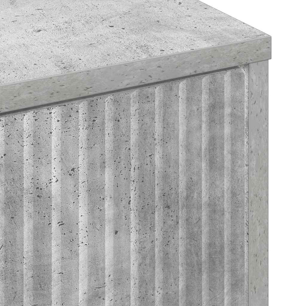 Dohányzóasztal Beton szürke 90 x 49 x 46 cm Faanyag