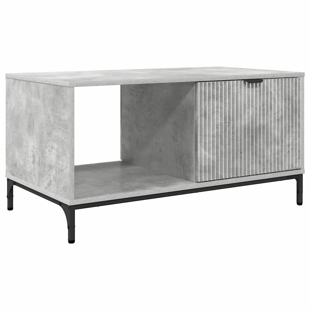 Dohányzóasztal Beton szürke 90 x 49 x 46 cm Faanyag