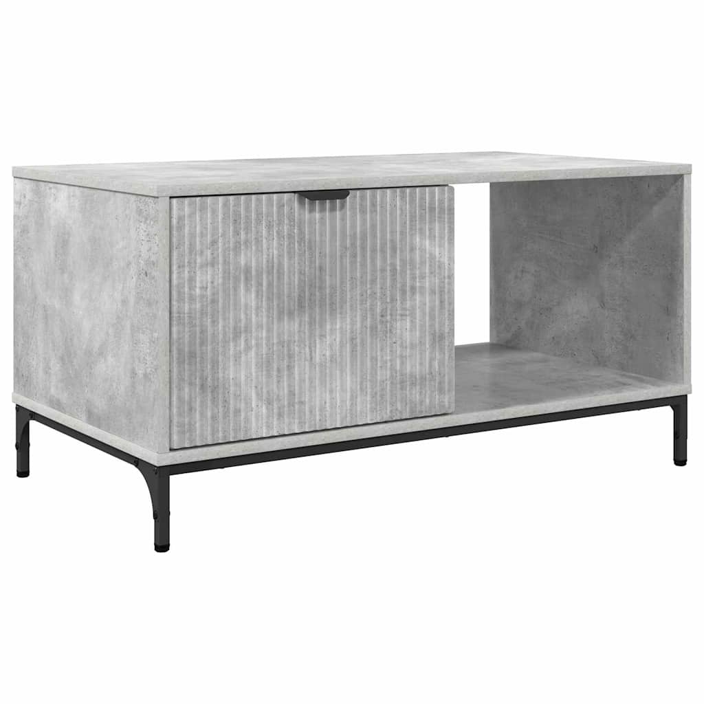 Dohányzóasztal Beton szürke 90 x 49 x 46 cm Faanyag