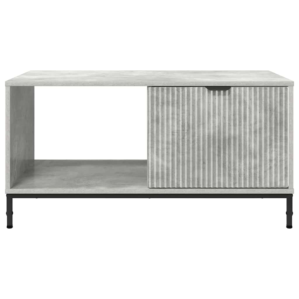 Dohányzóasztal Beton szürke 90 x 49 x 46 cm Faanyag