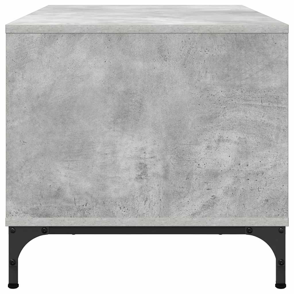 Dohányzóasztal Beton szürke 90 x 49 x 46 cm Faanyag