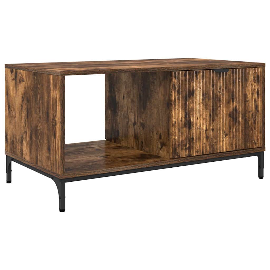 Dohányzóasztal Füstölt tölgy 90 x 49 x 46 cm Faanyag