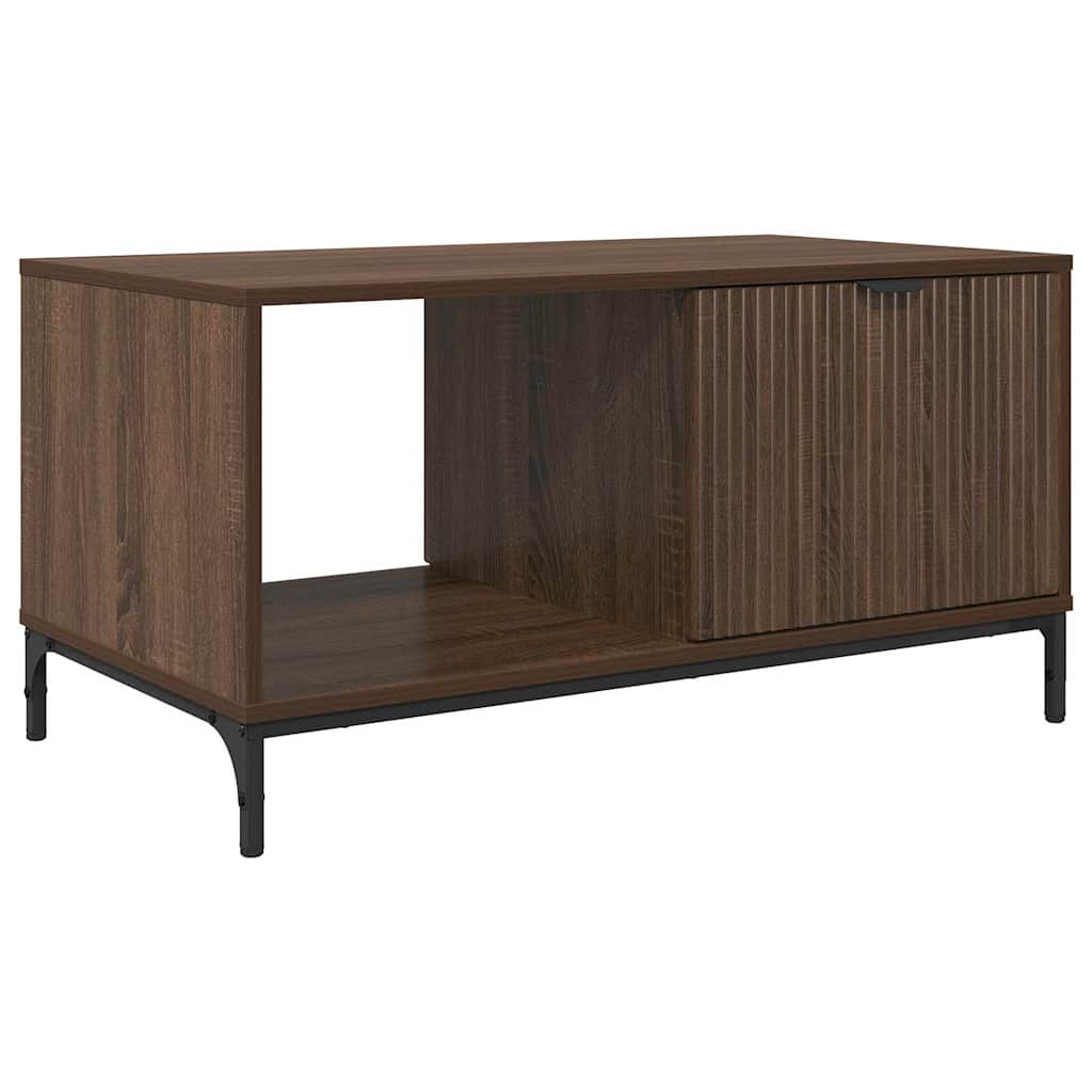 Dohányzóasztal barna tölgy 90 x 49 x 46 cm Faanyag