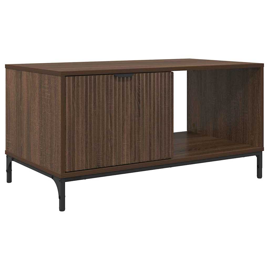 Dohányzóasztal barna tölgy 90 x 49 x 46 cm Faanyag