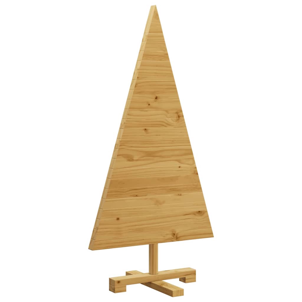 Karácsonyfák állvánnyal Barna 90 cm Tömör fenyőfa