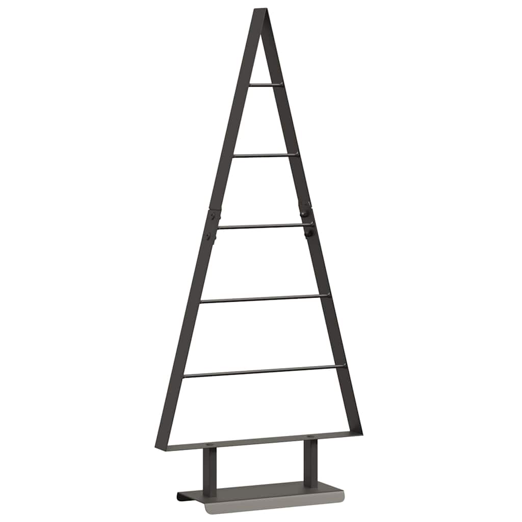Fém karácsonyfa állvánnyal Fekete 90 cm Acél