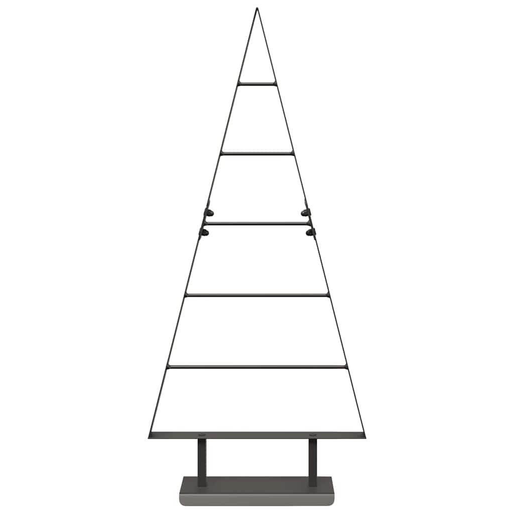 Fém karácsonyfa állvánnyal Fekete 90 cm Acél