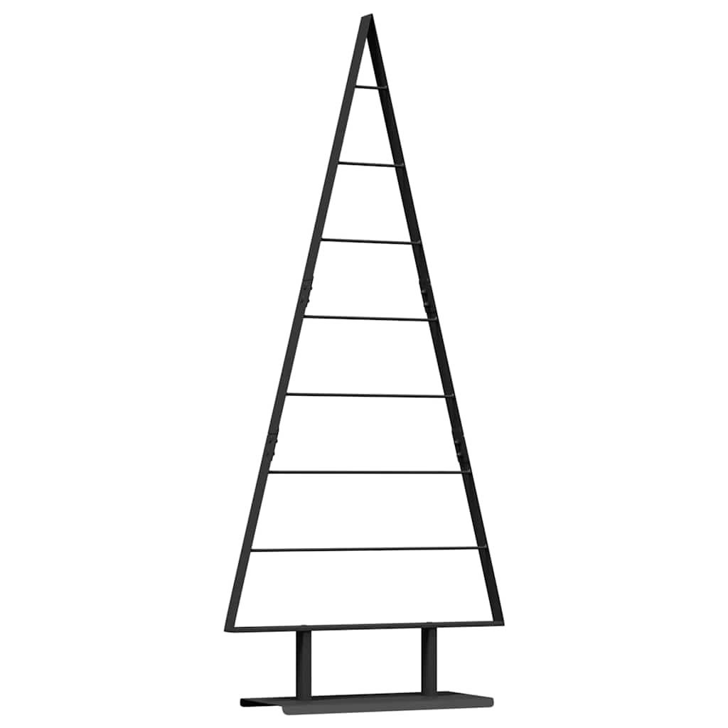 Fém karácsonyfa állvánnyal Fekete 150 cm Acél