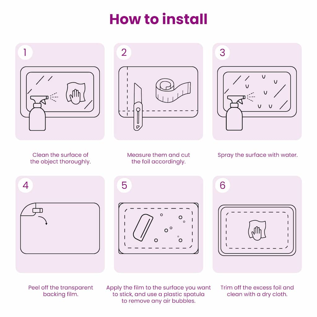 Tükörfólia 2 pcs Ezüst PET