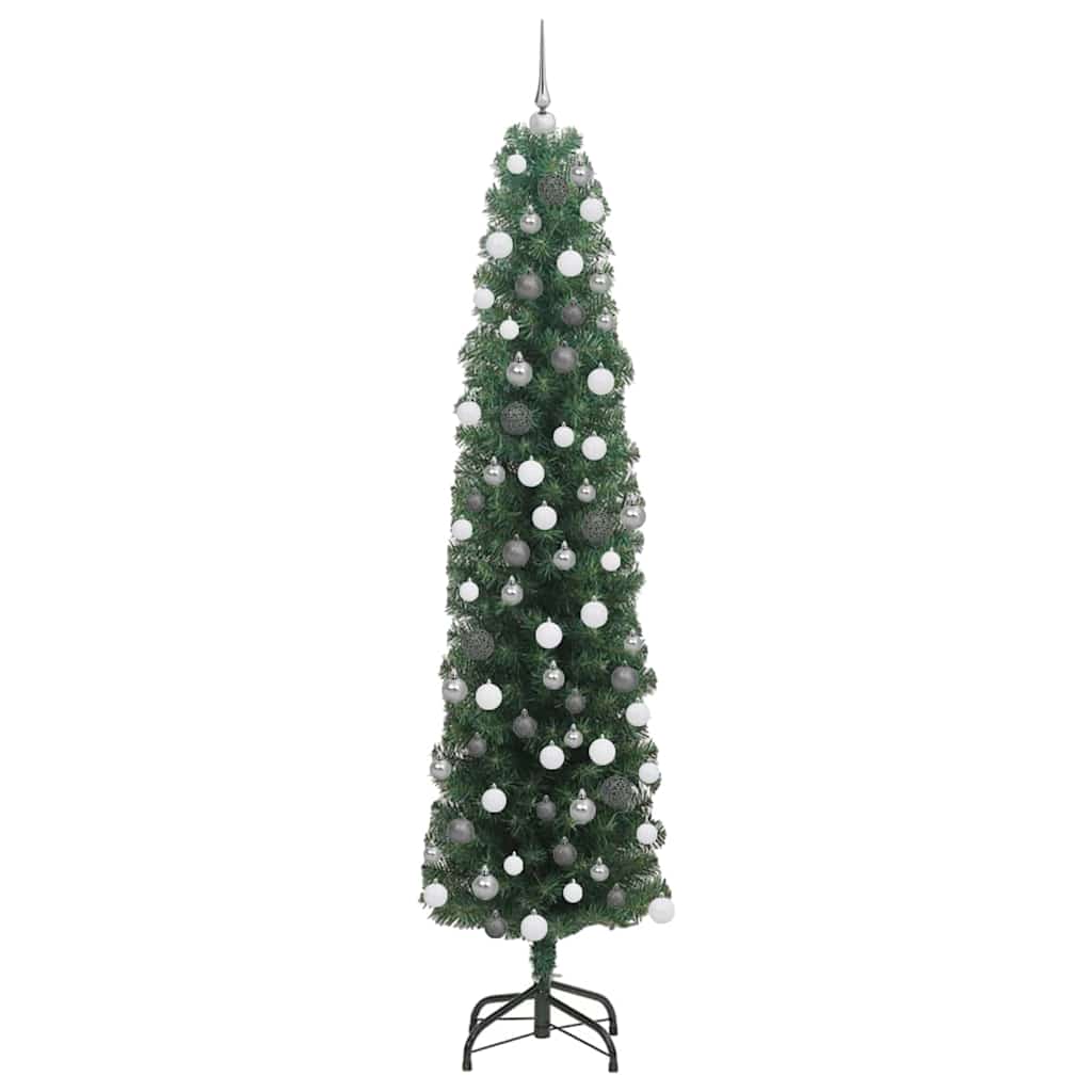 Mű karácsonyfa 300 LED-del Zöld 180 cm PVC, acél és műanyag