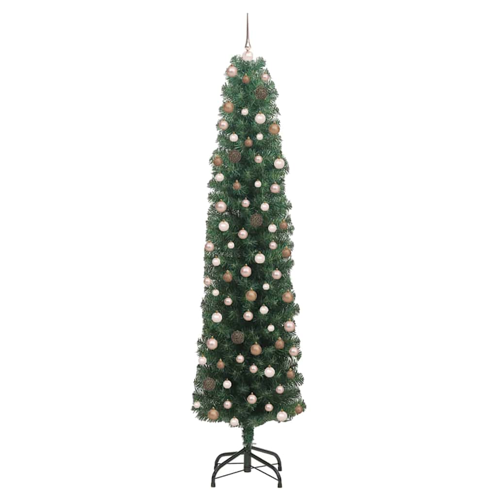 Mű karácsonyfa 300 LED-del Zöld 210 cm PVC, acél és műanyag