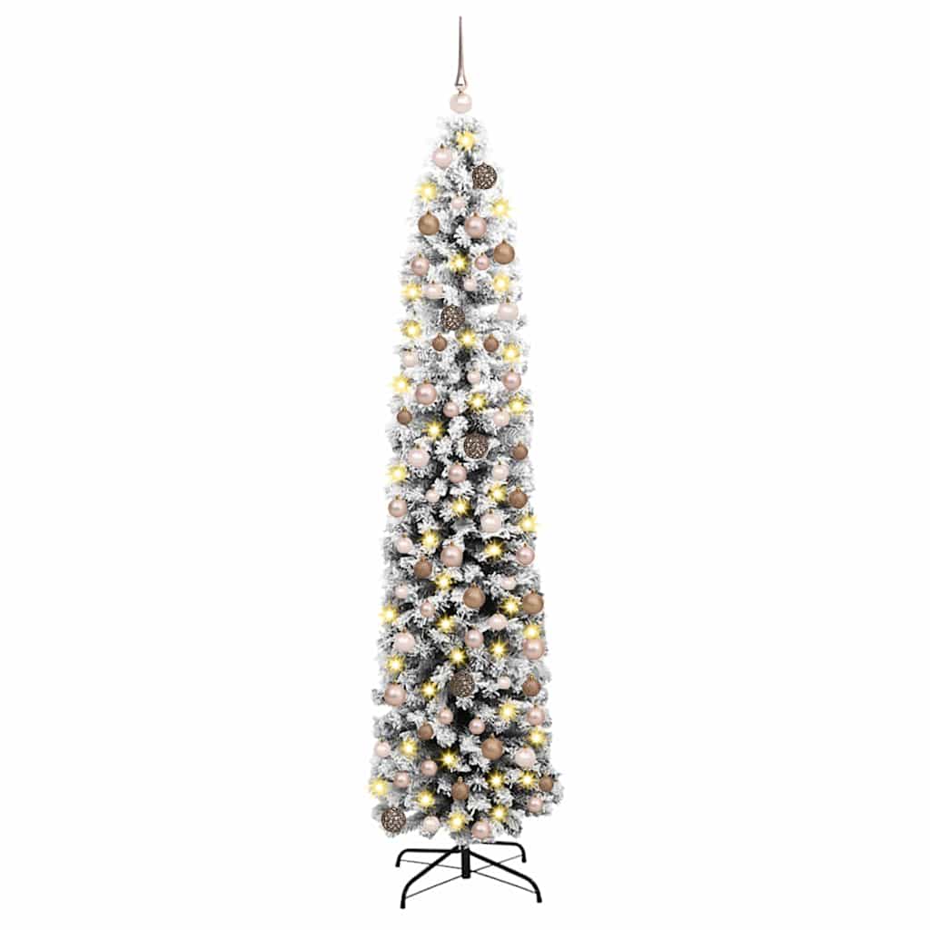 Mű karácsonyfa 300 LED-del Zöld 180 cm PVC, acél és műanyag