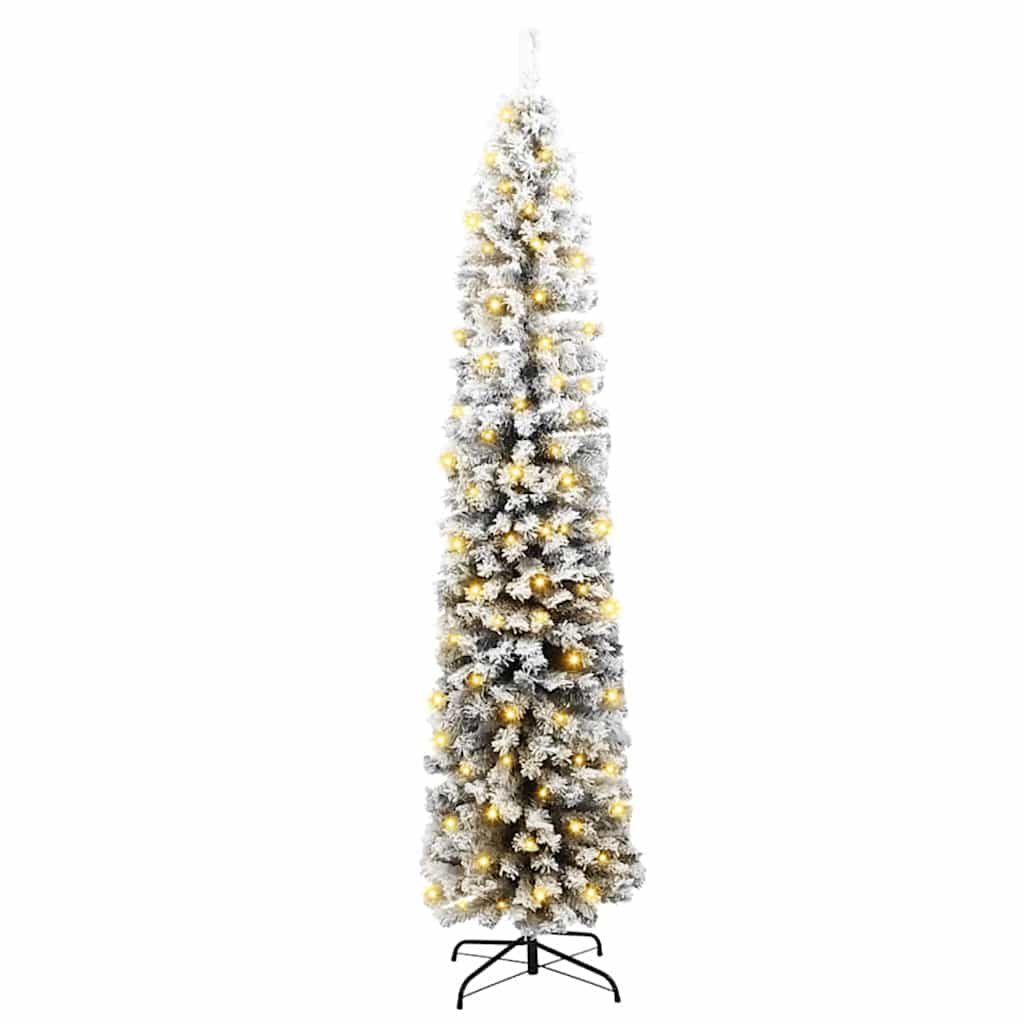 Mű karácsonyfa 300 LED-del Zöld 240 cm PVC, acél és műanyag