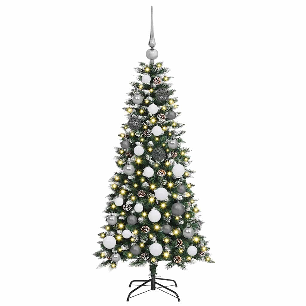 Mű karácsonyfa Zöld 55 x 55 x 120 cm PVC és Műanyag és Acél