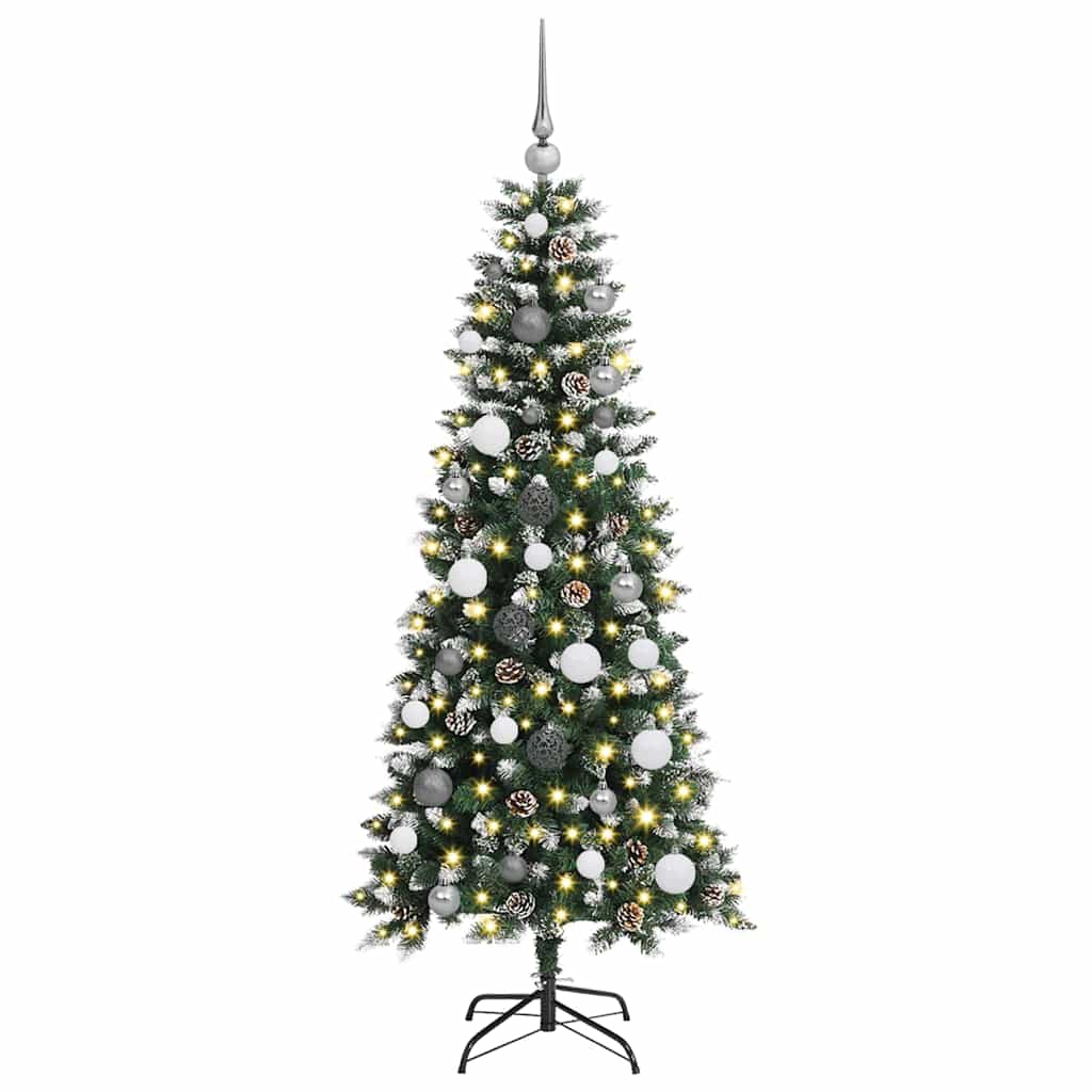 Mű karácsonyfa Zöld 66 x 66 x 150 cm PVC és Műanyag és Acél