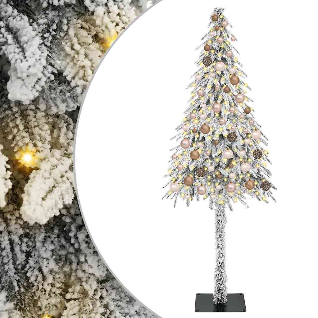 Karácsonyfa 300 LED-del állvánnyal Fehér 180 cm PE és Acél