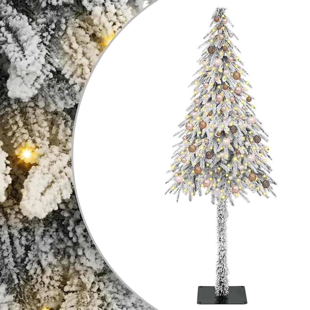 Karácsonyfa 300 LED-del állvánnyal Fehér 210 cm PE és Acél