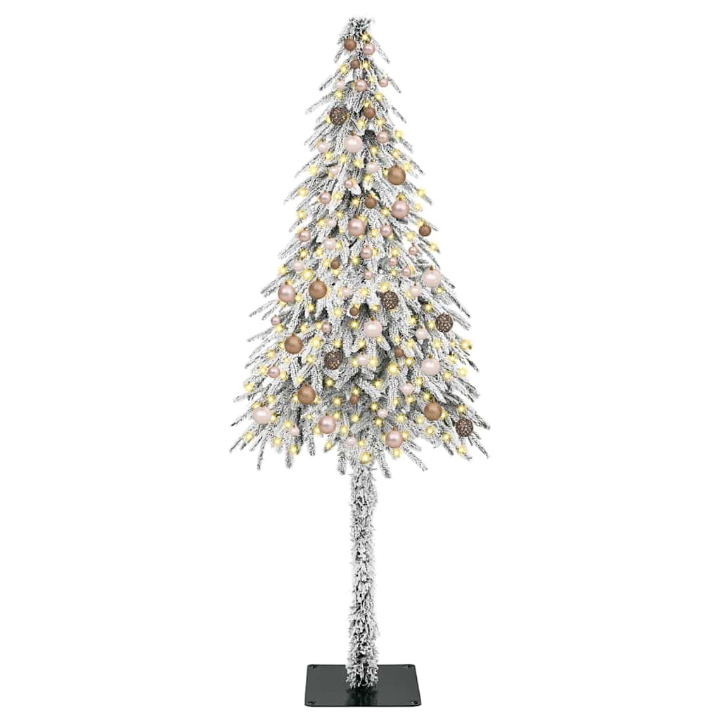 Karácsonyfa 300 LED-del állvánnyal Fehér 210 cm PE és Acél